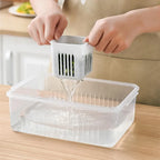 6 Grid Fridge Storage Box – Multi Compartment Organizer | Freezer Safe Kitchen Storage Box
