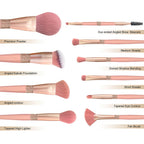BH Cosmetics 12pcs Makeup Brush Set with Bucket Holder – Super Soft Professional Cosmetic Brushes Kit
