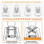 Ergonomic Baby Carrier | Adjustable Newborn to Toddler Carrying Backpack
