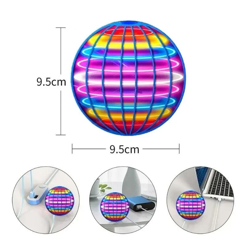 Fly Nova Pro Flying Ball for Kids – LED Hover Spinner Boomerang Toy