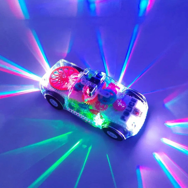 Transparent Desert Truck Toy for Kids – Light, Music & Gear Motion Car