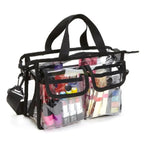 Transparent Cosmetic Bag – Waterproof Makeup Organizer with Shoulder Strap