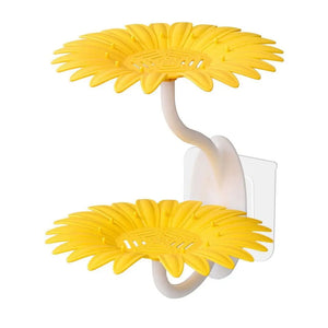 Pack of 2 Sunflower Soap Holder 2 Layer – Wall Mounted Self Draining Soap Dish 🌻