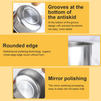 5 Pcs Stainless Steel Bowl Set with Lids – Multi-Size Kitchen Mixing & Storage Bowls