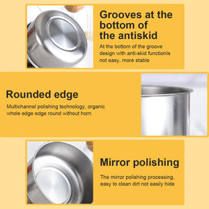 5 Pcs Stainless Steel Bowl Set with Lids – Multi-Size Kitchen Mixing & Storage Bowls