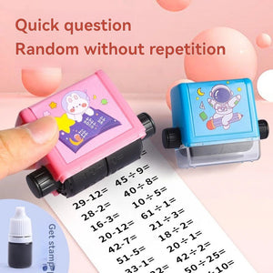 Math Learning Stamp Roller for Kids – Addition, Subtraction & Multiplication Toy