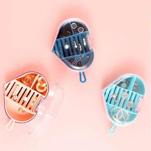 Premium Heart Shape Jewellery Organizer Box – Mini Travel Storage Case