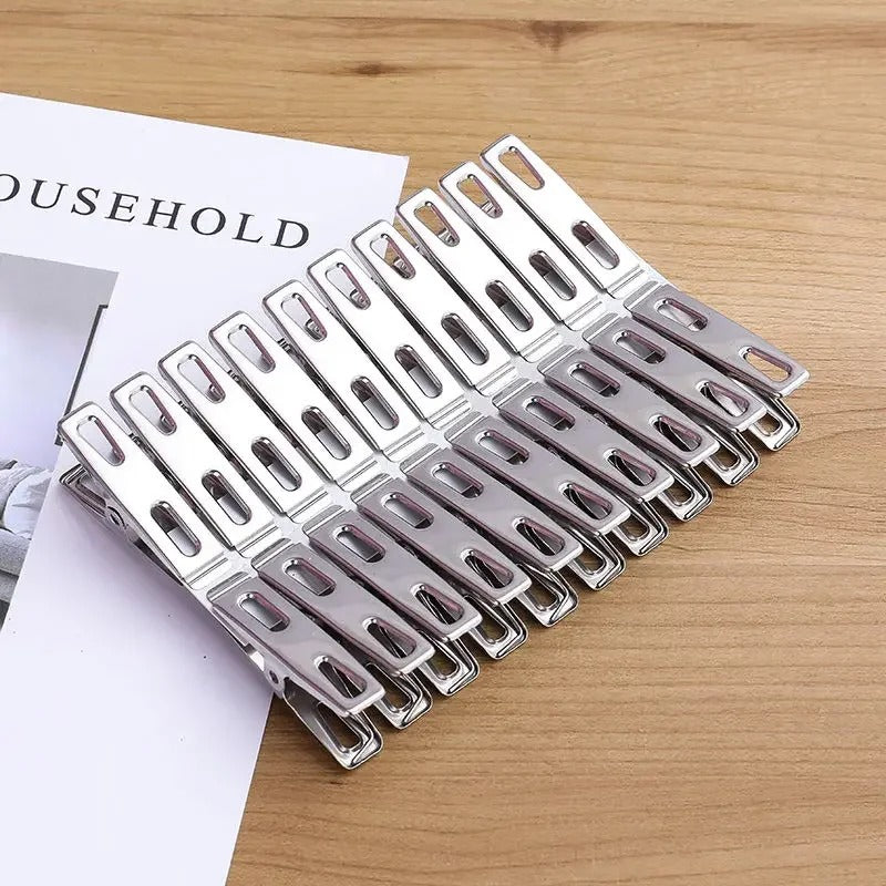 Pack of 2 Stainless Steel Clothes Clips