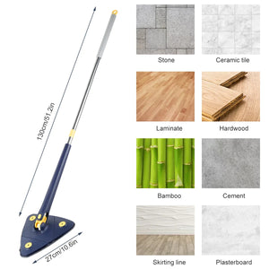 Triangle 360° Mop Refill Pad – Microfiber Replacement Head for Corner Mop
