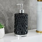 450ML Luxury Soap Dispenser – Elegant Hand Wash & Sanitizer Pump Bottle (Textured Design)