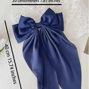 Pack of 2 Elegant Bow Hair Clip – Butterfly Style Long Tail Hair Accessory for Women & Girls