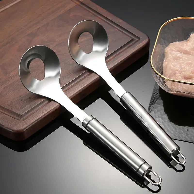 Pack of 2 Meat Ball Maker Spoon – Stainless Steel Handle Meat Scoop Tool