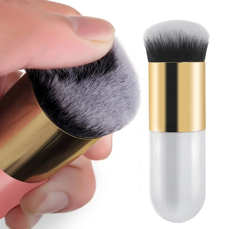 Foundation Brush – Dense Kabuki Makeup Brush for Flawless Liquid & Powder Application