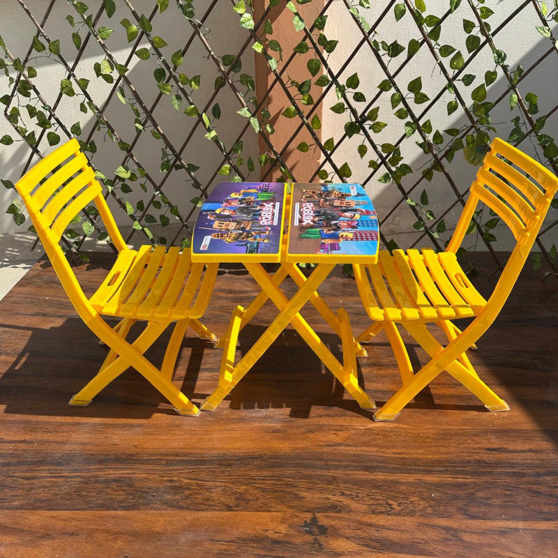 Kids Foldable Chair & Table Set – Fun Study & Play Furniture Set