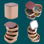 Plastic Jewellery Organizer Box – Multi-Layer Storage Case for Accessories