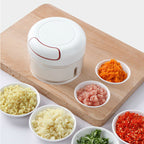 Mini Manual Food Chopper – Hand Press Vegetable Cutter | Garlic, Onion & Chilli Chopper