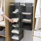 5 Layer Hanging Almari Organizer – Foldable Closet Storage Bag