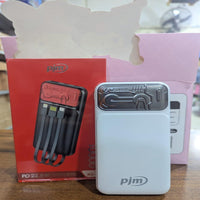 PJM KC-21 Power Bank 10000mAh – 22.5W Fast Charging with Built-in Cables