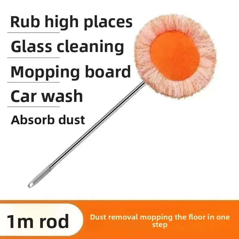 Sunflower Microfiber Mop – Extendable Dust Cleaner for Ceiling, Walls & Floor