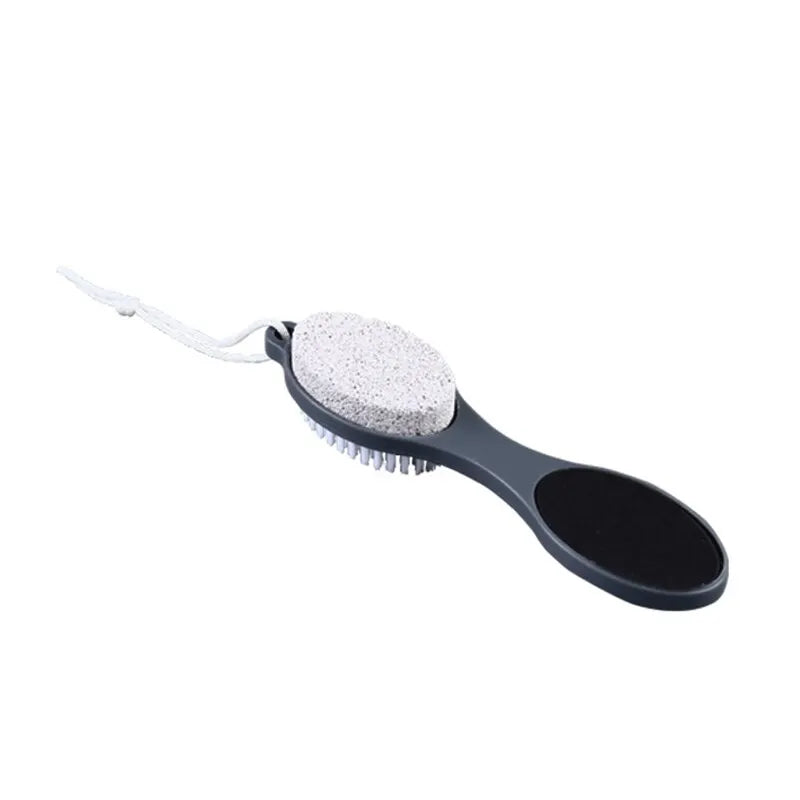 4-in-1 Foot Filer & Scrubber – Callus Remover, Dead Skin Cleaner & Pedicure Brush Tool
