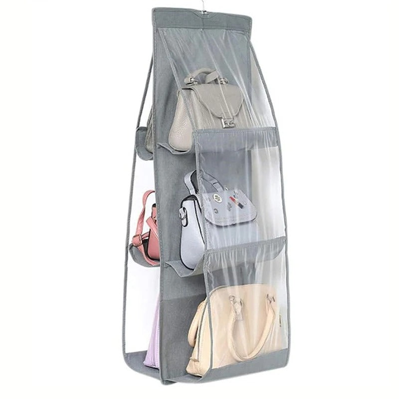 Buy 1 Get 1 Free Hanging Purse Organizer – Wardrobe Handbag Storage with Multiple Pockets