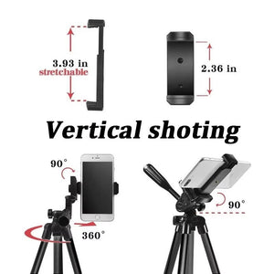 Adjustable Mobile & Camera Tripod Stand – Portable Lightweight Tripod