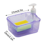 Square Soap Pump Dispenser with Sponge Holder – Kitchen Soap Organizer 💧