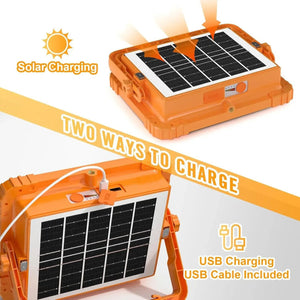 Murcy Portable Solar LED Light – Rechargeable Outdoor Flood Light | Waterproof Emergency Lamp