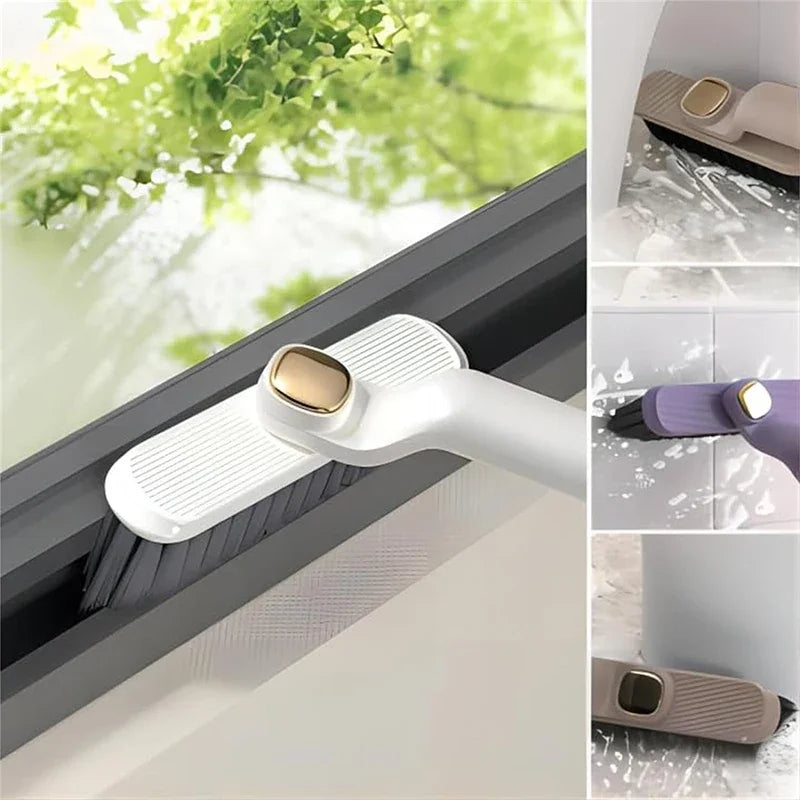 (Pack of 2) 3-in-1 Gap Cleaning Brush – V-Shaped Tile & Corner Scrubber