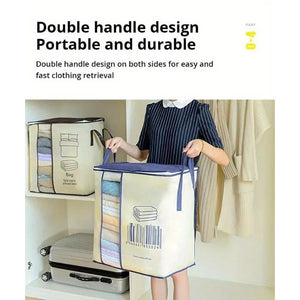 Pack of 2 Peach Storage Bag – Large Clothes & Bedding Organizer with Handles