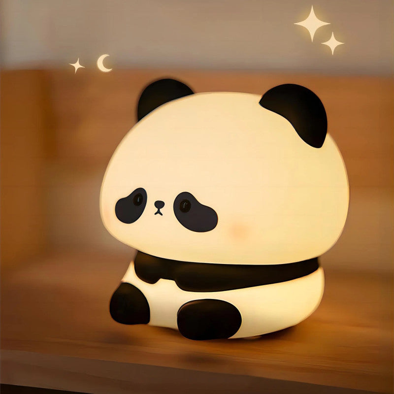 Cute Panda Rechargeable Night Lamp – Soft Silicone LED Touch Light