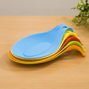 Pack of 2 Spoon Rest – Kitchen Spoon Holder Tray | Heat Resistant Utensil Rest (Mess-Free Cooking)
