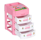 3 Pcs Rainbow Jewellery Organizer Box – Multi-Layer Storage Case