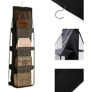 Buy 1 Get 1 Free Hanging Purse Organizer – Wardrobe Handbag Storage with Multiple Pockets
