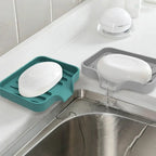 Silicone Soap Dish with Drain – Self Draining Soap Holder for Bathroom & Kitchen