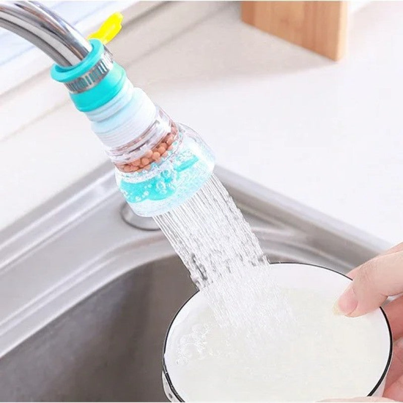 Pack of 2 Flexible Faucet Water Filter – Tap Extension Water Purifier & Splash Proof Nozzle