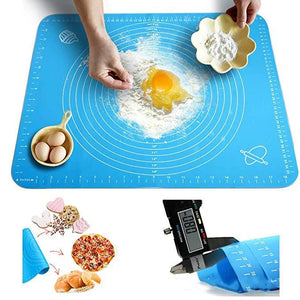 Roti Making Silicone Mat – Non Stick Dough Rolling Board | Anti Slip Baking & Kneading Mat (Measured Design)