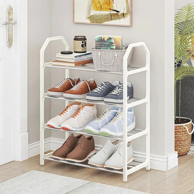 4 Tier Shoe Rack – Space Saving Shoe Organizer Shelf for Home & Entryway