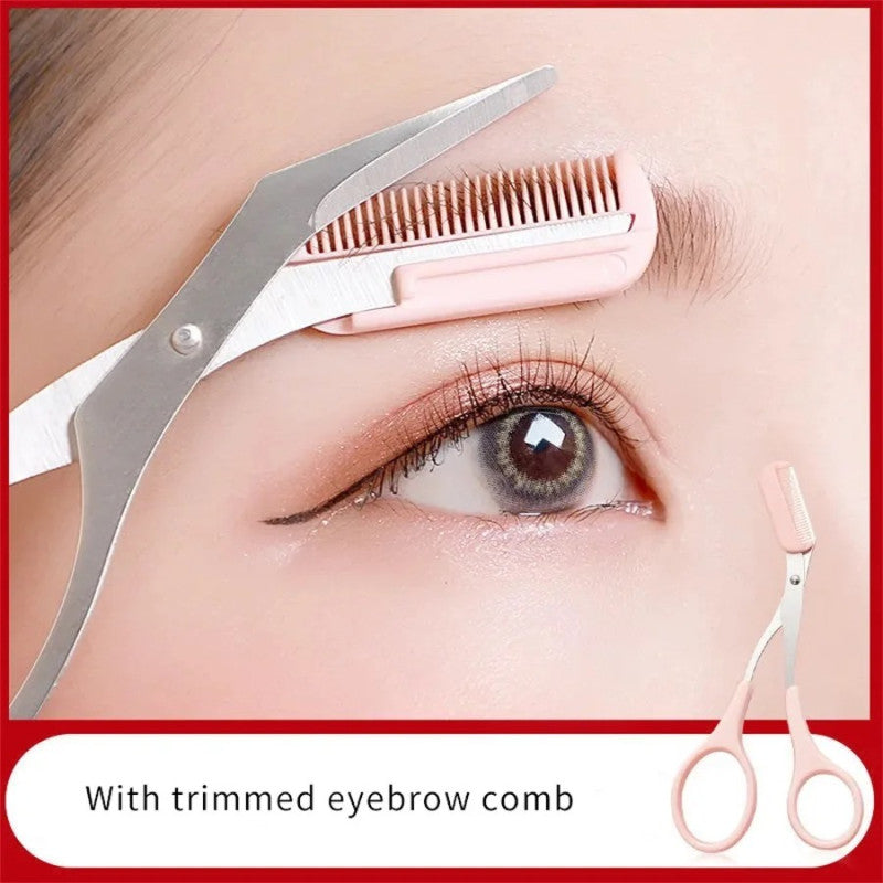 Eyebrow Scissors with Comb – Precision Brow Trimming Tool for Perfect Shape