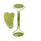 Jade Roller 2 in 1 Set – Face Massager & Gua Sha Tool for Skin Lifting & Glow