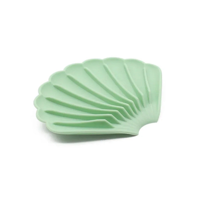 Silicone Soap Holder with Drain – Anti-Slip Shell Design Soap Dish