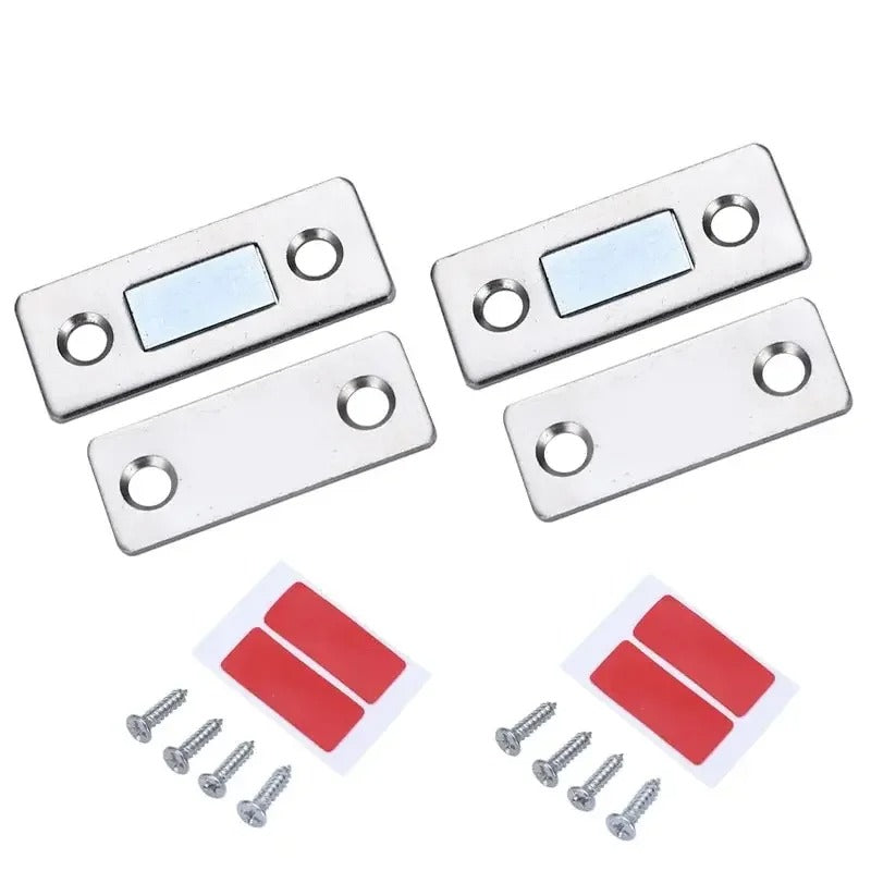 Pack of 3 Mini Door Magnet – Strong Magnetic Door Catch | Cabinet & Door Stopper