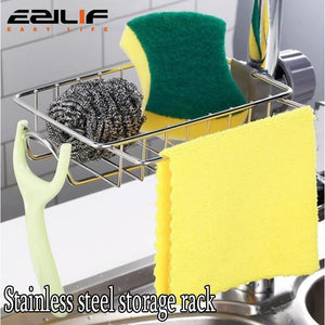 Kitchen Sink Rack Organizer – Faucet Sponge Holder & Storage Caddy