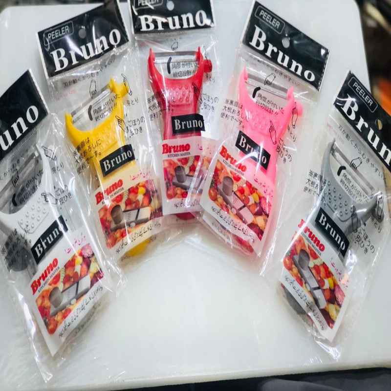 Pack of 2 Bruno Kitchen Peeler – Stainless Steel Vegetable & Fruit Peeler | Sharp & Easy Grip