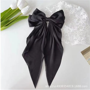 Pack of 2 Elegant Bow Hair Clip – Butterfly Style Long Tail Hair Accessory for Women & Girls
