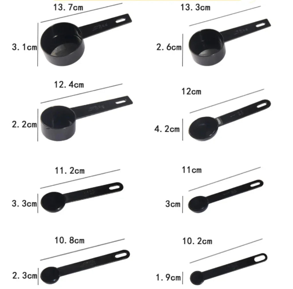 Pack of 2 Measuring Cups & Spoons Set – Kitchen Baking & Cooking Measurement Tools