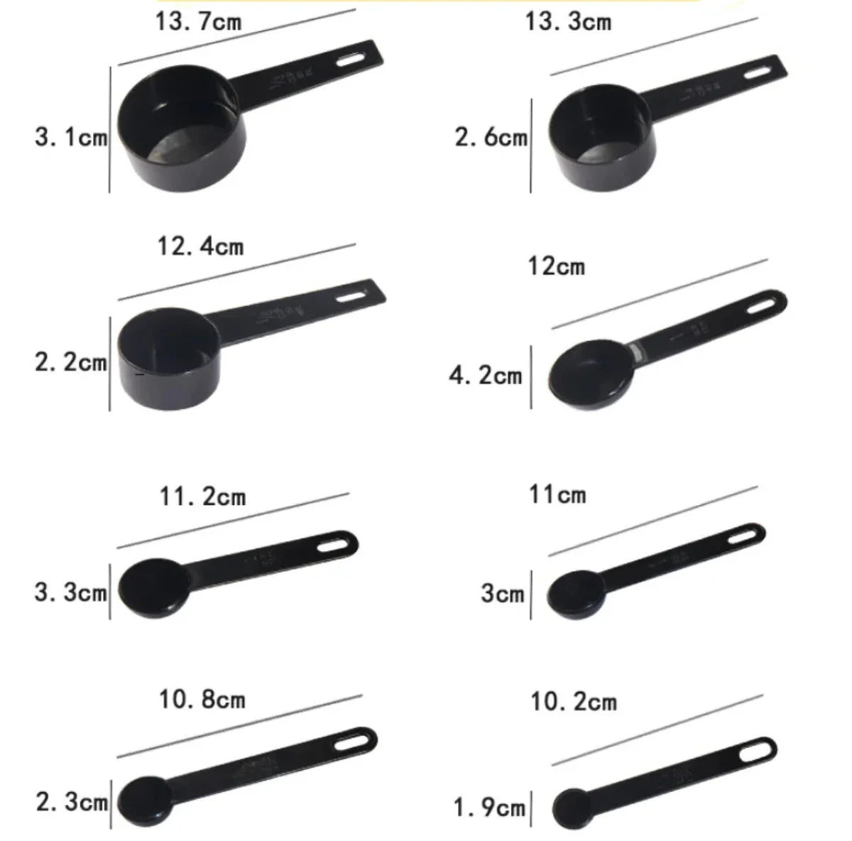 Pack of 2 Measuring Cups & Spoons Set – Kitchen Baking & Cooking Measurement Tools