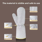 Pack of 2 Steel Wire Cleaning Gloves – Heavy Duty Kitchen Scrubber Gloves | Cut Resistant Dishwashing & Cleaning Gloves