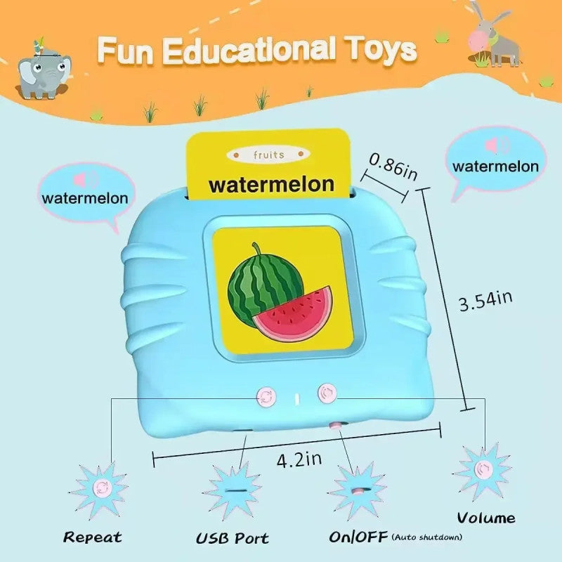 Flash Card Learning Game for Kids – Educational Talking Cards Toy