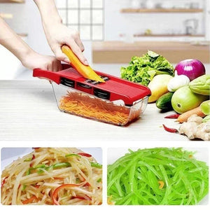 10 in 1 Mandoline Vegetable Chopper & Slicer – Multi Blade Kitchen Cutter with Storage Box